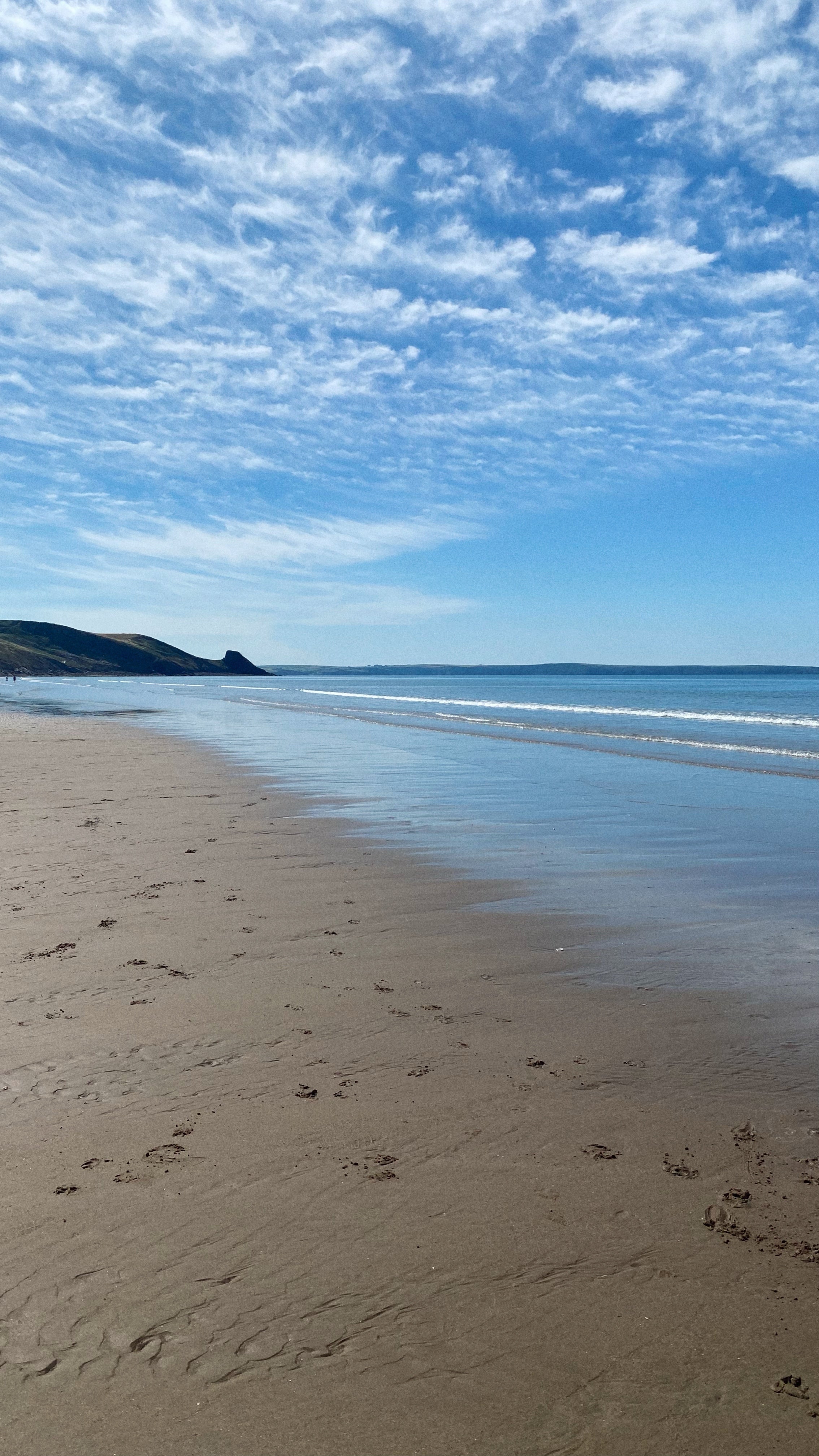 Newgale beach. When the tide came in. factory